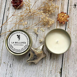 Scented Candles Soy Wax Travel Tin Candles - Candle Set for Aromatherapy - EK CHIC HOME
