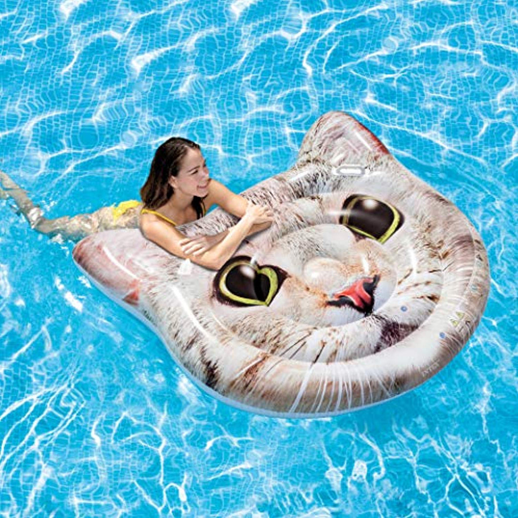 Cat Face Inflatable Island, 58in x 53in - EK CHIC HOME