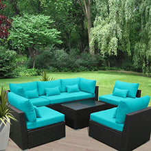 Load image into Gallery viewer, Patio Furniture Sets Modular Sectional Sofa Outdoor Wicker Patio Furniture Sets - EK CHIC HOME