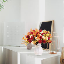 Load image into Gallery viewer, Artificial Fake Flowers with Vase Silk Artificial Roses - EK CHIC HOME