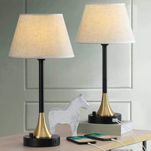 Load image into Gallery viewer, Table Lamps Set of 2, Bedside  with Dual USB Charging Ports - EK CHIC HOME