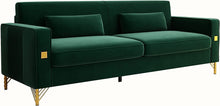 Load image into Gallery viewer, 85&#39;&#39; Modern Velvet Sofa Furniture with Two Bolster Pillows - EK CHIC HOME