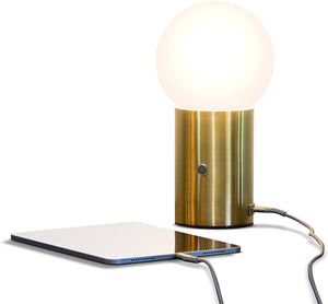 LED USB Side Table/Desk Lamp – Modern Lamp Light-Brass - EK CHIC HOME