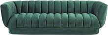 Load image into Gallery viewer, Vertical Channel Tufted Performance Velvet Sofa Couch in Green - EK CHIC HOME