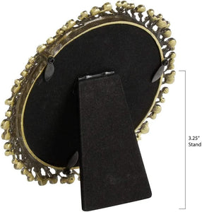 Decorative Jeweled Photo Frame - 4" Round (Clear) - EK CHIC HOME