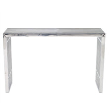Load image into Gallery viewer, Gridiron Stainless Steel Coffee Table With Tempered Glass Top - EK CHIC HOME