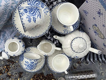 Load image into Gallery viewer, Blue Dream Tea Set, Tea cups (8oz), Tea Pot (48oz), Creamer and Sugar Set, Gift - EK CHIC HOME