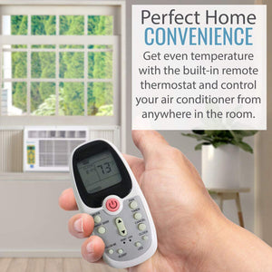 8,000 BTU Window Mounted Air Conditioner-LCD Remote Control - EK CHIC HOME