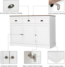 Load image into Gallery viewer, Buffet Cabinet Storage Kitchen Cabinet Sideboard Farmhouse - EK CHIC HOME