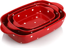 Load image into Gallery viewer, Porcelain Bakeware Set, Ceramic Baking Dish Pans with Handles - EK CHIC HOME