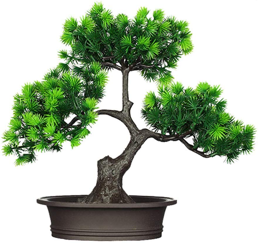 Japanese Artificial Cedar Bonsai Silk Tree - EK CHIC HOME