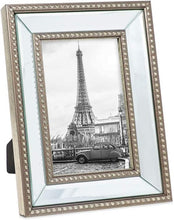 Load image into Gallery viewer, 8x10 Gold Mirror Bead Picture Frame - Classic Mirrored Frame - EK CHIC HOME