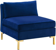 Load image into Gallery viewer, 8-Piece Performance Velvet Sectional Sofa, Navy - EK CHIC HOME