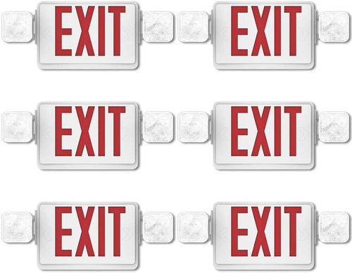 6 Pack Double Sided LED Emergency EXIT Sign - EK CHIC HOME