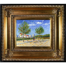 Load image into Gallery viewer, On The Outskirts of Paris with Regency Gold Frame Oil Painting by Van Gogh - EK CHIC HOME