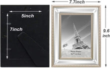 Load image into Gallery viewer, 5x7 -  3 Pack Mirror Photo Frames Sets for Wall Pictures or Table Stand - EK CHIC HOME