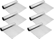 Load image into Gallery viewer, Stainless Steel Bench Scraper, Chopper Scraper with Metal Handle (12 PC) - EK CHIC HOME