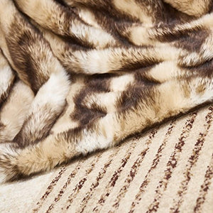 Faux Fur Throw, Fur Blankets Super Soft  60"x70 - EK CHIC HOME