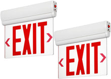 Load image into Gallery viewer, LED Edge Lit Red Exit Sign Single Face with Battery Backup- Pack of 2 - EK CHIC HOME