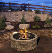 Load image into Gallery viewer, Cast Stone Wood Burning Fire Pit 35&quot; Diameter Steel Base - EK CHIC HOME