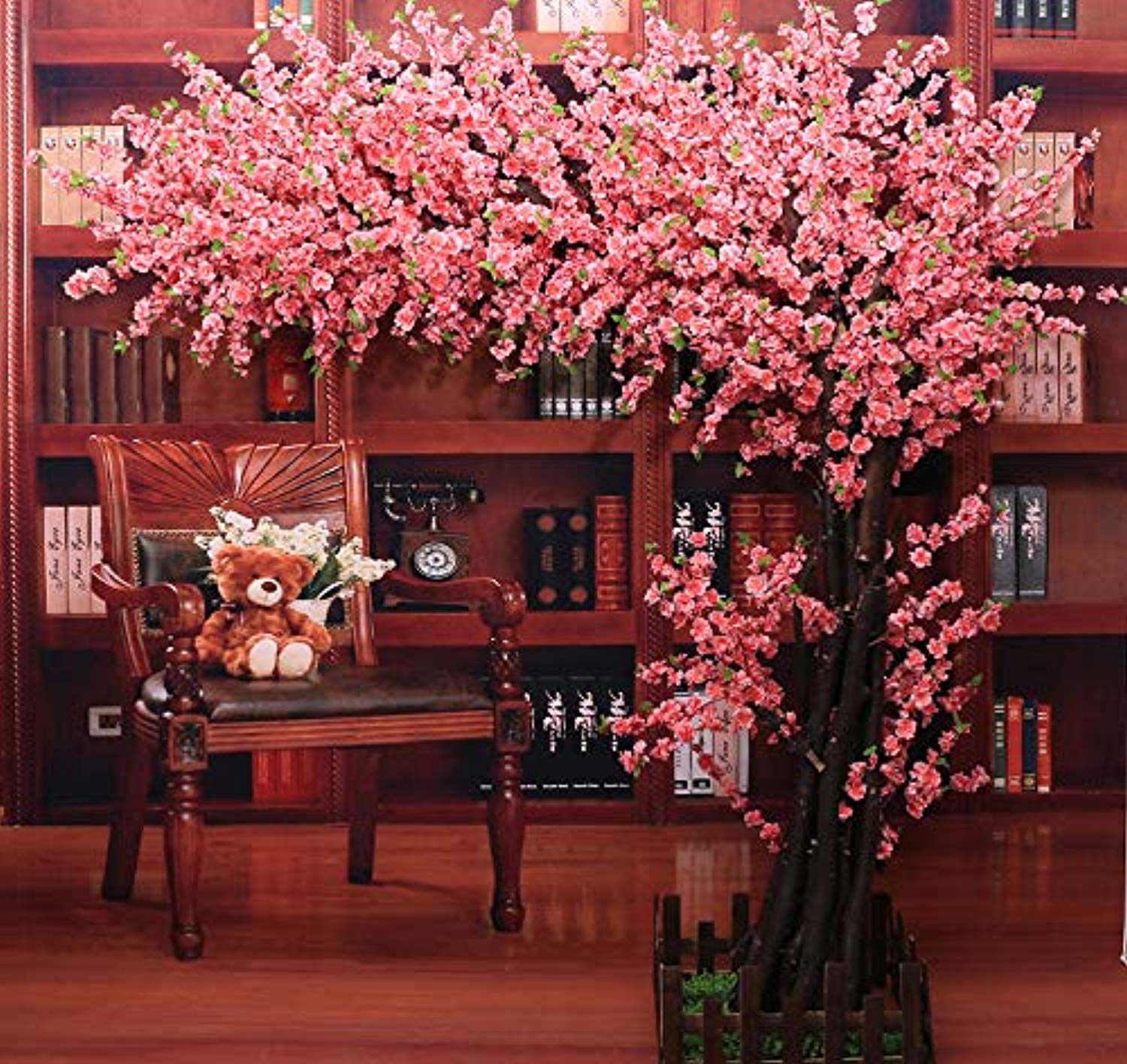 cherry blossom plant indoor Artificial Cherry Blossom Tree Event Indoor Outdoor Silk Flower