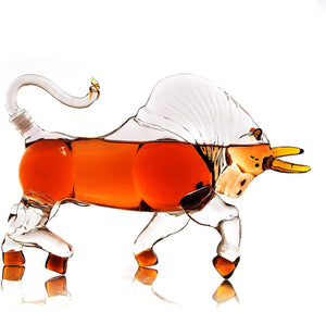 Charging Bull Liquor Decanter Made For Bourbon - EK CHIC HOME