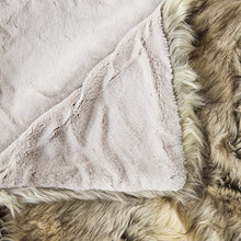 Load image into Gallery viewer, Faux Fur Throw - Lounge Blanket - Kitt Fox - 58&quot;W x 60&quot;L - (1 Throw) - EK CHIC HOME
