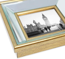 Load image into Gallery viewer, 8x10 Gold Beveled Mirror Picture Frame with Deep Slanted Angle - EK CHIC HOME