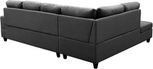 Load image into Gallery viewer, Sectional Sofa, Linen L-Shaped Storage Ottoman and 2 Pillows - EK CHIC HOME