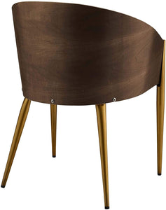 Cooper Mid-Century Chair Upholstered W/Gold Legs - EK CHIC HOME