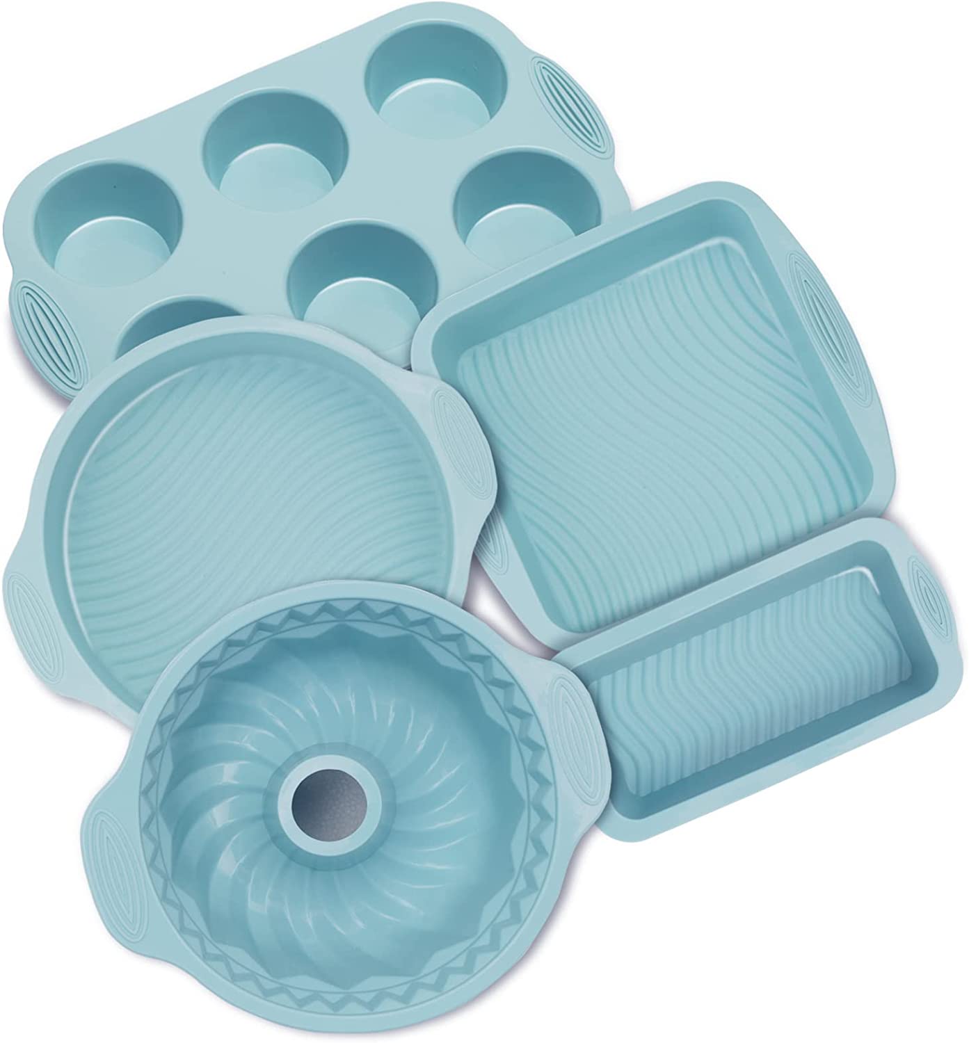 Nonstick Silicone Bakeware Set Silicone Cake Molds Set For Baking