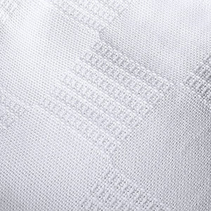 Cotton Blanket (White) Breathable Cotton Throw Blanket and Quilt for Bed & Couch/Sofa - EK CHIC HOME