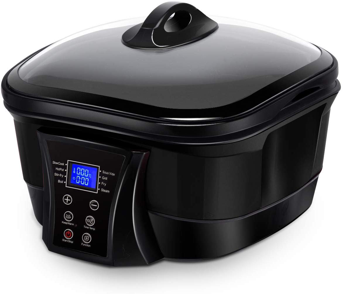 8 in 1 Multi Cooker Programmable Multiple Cooking Options w/ Non-stick