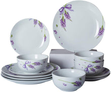 Load image into Gallery viewer, Ceramic Dinner Plate Sets, Plates, Bowls, 4 Set - EK CHIC HOME