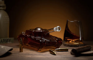 Tank Whiskey Decanter - Army Gifts for Men - Glass Tank Gift - EK CHIC HOME