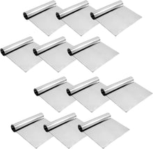 Load image into Gallery viewer, Stainless Steel Bench Scraper, Chopper Scraper with Metal Handle (12 PC) - EK CHIC HOME