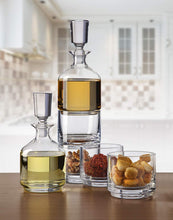 Load image into Gallery viewer, Stackable Whiskey Decanter and Whisky Glasses 3 pc set, - EK CHIC HOME