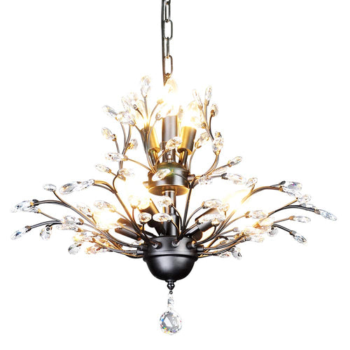 7-Light Vintage Crystal Chandeliers Ceiling Lights Crystal Pendant - EK CHIC HOME