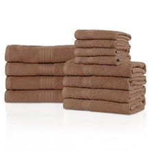 Load image into Gallery viewer, Superior Eco-friendly 100% Cotton,Ultra Absorbent 12-Piece Towel Set - EK CHIC HOME