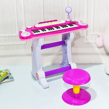Load image into Gallery viewer, Kids Electronic Keyboard Piano MP3 Input /Stool Toy - EK CHIC HOME