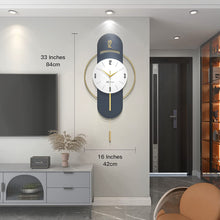 Load image into Gallery viewer, Large Wall Clocks for Living Room Modern Wood Metal Silent - EK CHIC HOME