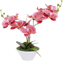 Load image into Gallery viewer, Fuchsia Artificial Orchid  Plant in Pot - EK CHIC HOME