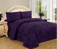 Load image into Gallery viewer, 4 Piece Zebra Super Soft Executive Collection 1500 Series Bed Sheet Set - EK CHIC HOME