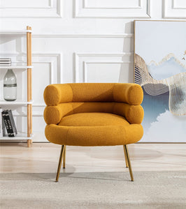 Modern Accent Loveseat Sofa, Upholstered with Tufted Backrest - EK CHIC HOME