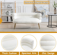 Load image into Gallery viewer, Modern Accent Loveseat Sofa, Upholstered with Tufted Backrest - EK CHIC HOME