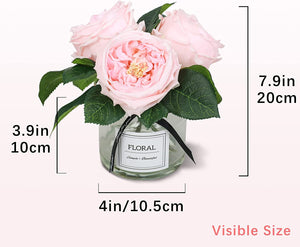 Artificial Flowers in Vase Peonies - Touch Like Real Centerpieces - EK CHIC HOME