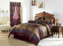Load image into Gallery viewer, Jacquard Patchwork 7-Piece Bedding Set - EK CHIC HOME