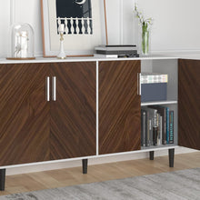 Load image into Gallery viewer, Modern Sideboard Buffet with Storage, 58 Inch Coffee Bar - EK CHIC HOME