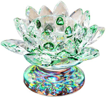 Load image into Gallery viewer, Crystal Lotus Flower Tealight Candle Holder 4.5 Inch - EK CHIC HOME