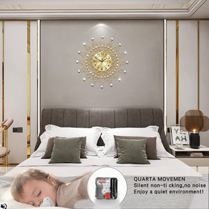Extra Large Wall Clocks for Living Room - Big Silent - EK CHIC HOME